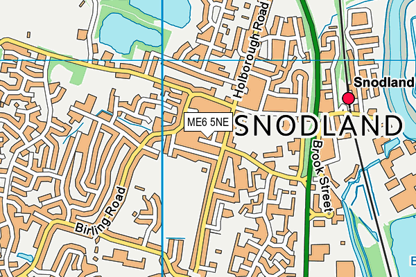 ME6 5NE map - OS VectorMap District (Ordnance Survey)