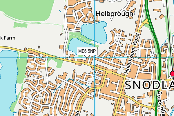 ME6 5NP map - OS VectorMap District (Ordnance Survey)