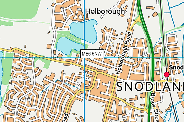 ME6 5NW map - OS VectorMap District (Ordnance Survey)