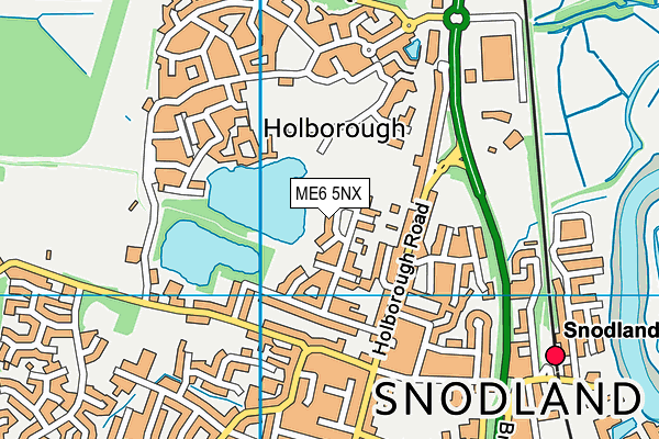 ME6 5NX map - OS VectorMap District (Ordnance Survey)