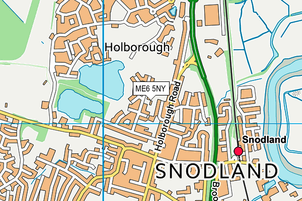 ME6 5NY map - OS VectorMap District (Ordnance Survey) ME6 5NY map - OS VectorMap District (Ordnance Survey)