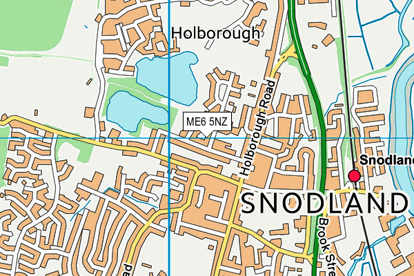 ME6 5NZ map - OS VectorMap District (Ordnance Survey) ME6 5NZ map - OS VectorMap District (Ordnance Survey)