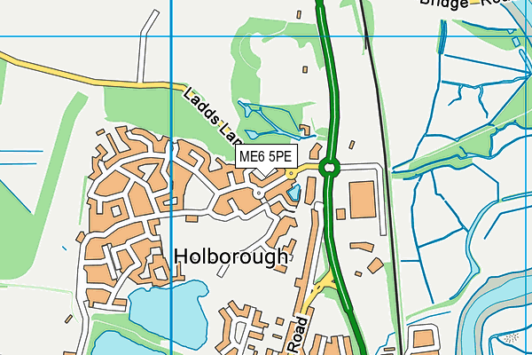 ME6 5PE map - OS VectorMap District (Ordnance Survey)