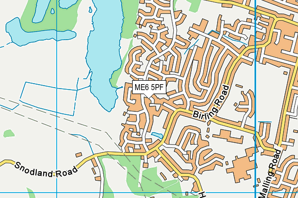 ME6 5PF map - OS VectorMap District (Ordnance Survey) ME6 5PF map - OS VectorMap District (Ordnance Survey)