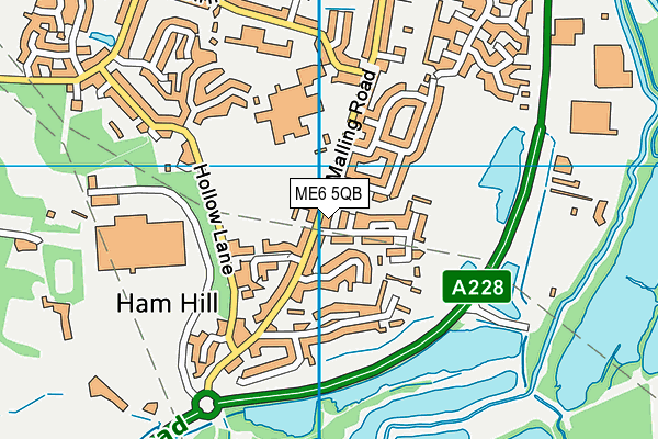 ME6 5QB map - OS VectorMap District (Ordnance Survey)