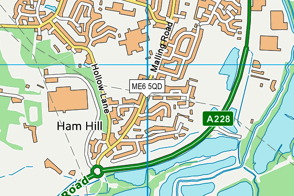 ME6 5QD map - OS VectorMap District (Ordnance Survey)