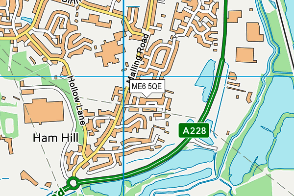 ME6 5QE map - OS VectorMap District (Ordnance Survey) ME6 5QE map - OS VectorMap District (Ordnance Survey)