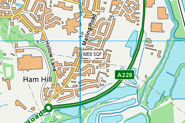 ME6 5QF map - OS VectorMap District (Ordnance Survey)