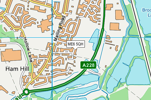 ME6 5QH map - OS VectorMap District (Ordnance Survey) ME6 5QH map - OS VectorMap District (Ordnance Survey)