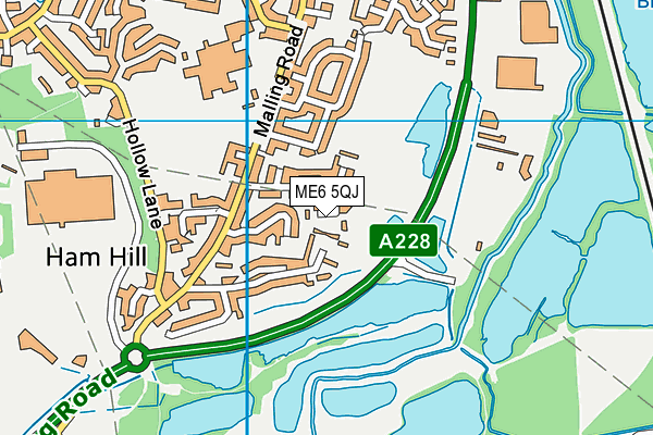 ME6 5QJ map - OS VectorMap District (Ordnance Survey)