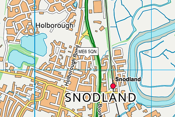 ME6 5QN map - OS VectorMap District (Ordnance Survey)