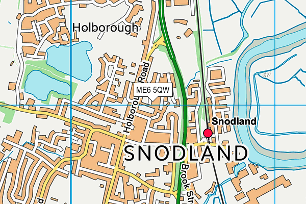 ME6 5QW map - OS VectorMap District (Ordnance Survey)