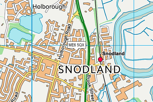 ME6 5QX map - OS VectorMap District (Ordnance Survey) ME6 5QX map - OS VectorMap District (Ordnance Survey)