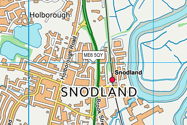 ME6 5QY map - OS VectorMap District (Ordnance Survey) ME6 5QY map - OS VectorMap District (Ordnance Survey)