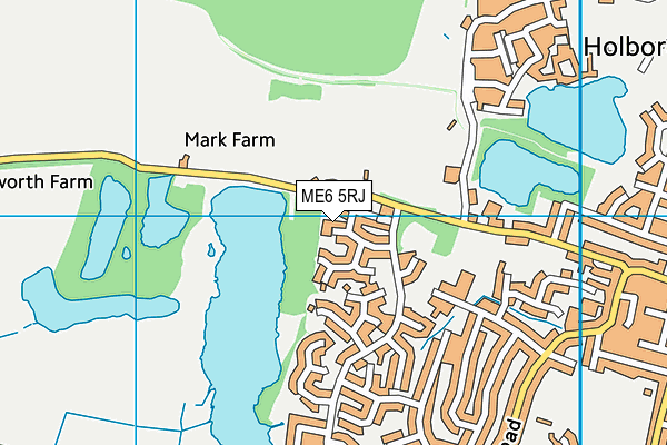 ME6 5RJ map - OS VectorMap District (Ordnance Survey) ME6 5RJ map - OS VectorMap District (Ordnance Survey)