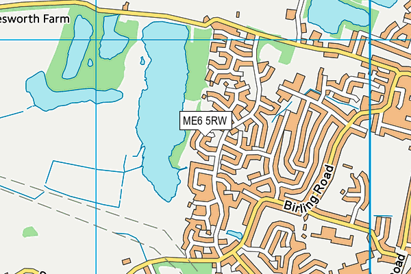 ME6 5RW map - OS VectorMap District (Ordnance Survey) ME6 5RW map - OS VectorMap District (Ordnance Survey)