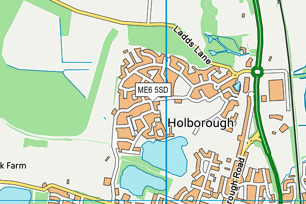 ME6 5SD map - OS VectorMap District (Ordnance Survey) ME6 5SD map - OS VectorMap District (Ordnance Survey)
