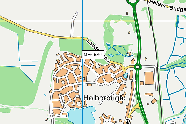ME6 5SG map - OS VectorMap District (Ordnance Survey)