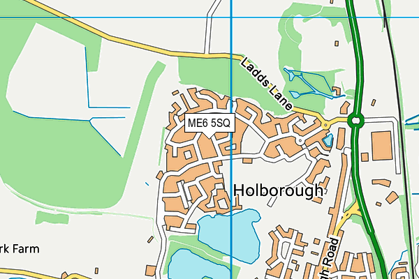 ME6 5SQ map - OS VectorMap District (Ordnance Survey)