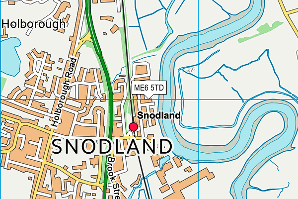 ME6 5TD map - OS VectorMap District (Ordnance Survey) ME6 5TD map - OS VectorMap District (Ordnance Survey)