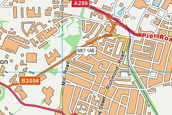 ME7 1AB map - OS VectorMap District (Ordnance Survey) ME7 1AB map - OS VectorMap District (Ordnance Survey)