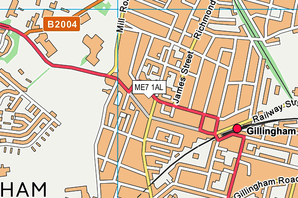 ME7 1AL map - OS VectorMap District (Ordnance Survey) ME7 1AL map - OS VectorMap District (Ordnance Survey)