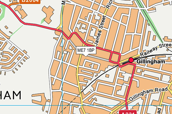 ME7 1BP map - OS VectorMap District (Ordnance Survey) ME7 1BP map - OS VectorMap District (Ordnance Survey)