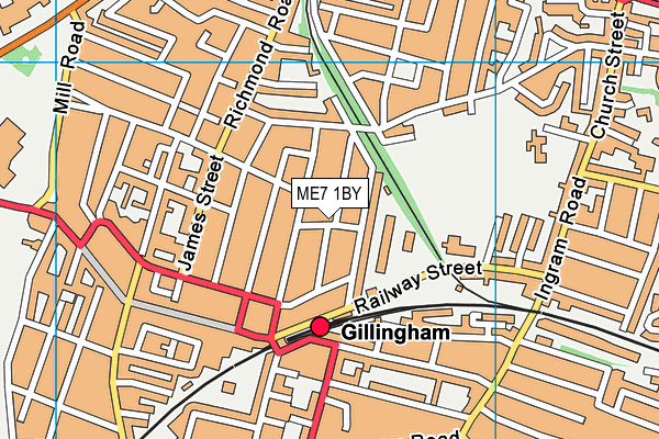 ME7 1BY map - OS VectorMap District (Ordnance Survey) ME7 1BY map - OS VectorMap District (Ordnance Survey)
