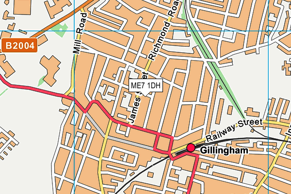 ME7 1DH map - OS VectorMap District (Ordnance Survey) ME7 1DH map - OS VectorMap District (Ordnance Survey)