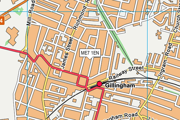 ME7 1EN map - OS VectorMap District (Ordnance Survey) ME7 1EN map - OS VectorMap District (Ordnance Survey)