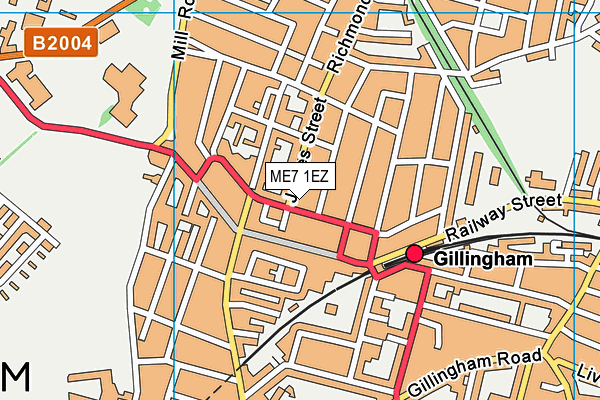 ME7 1EZ map - OS VectorMap District (Ordnance Survey) ME7 1EZ map - OS VectorMap District (Ordnance Survey)