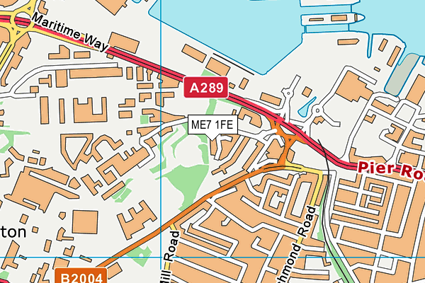ME7 1FE map - OS VectorMap District (Ordnance Survey) ME7 1FE map - OS VectorMap District (Ordnance Survey)
