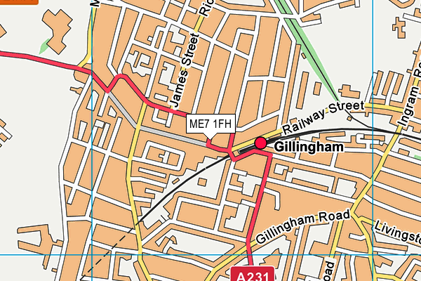 ME7 1FH map - OS VectorMap District (Ordnance Survey) ME7 1FH map - OS VectorMap District (Ordnance Survey)