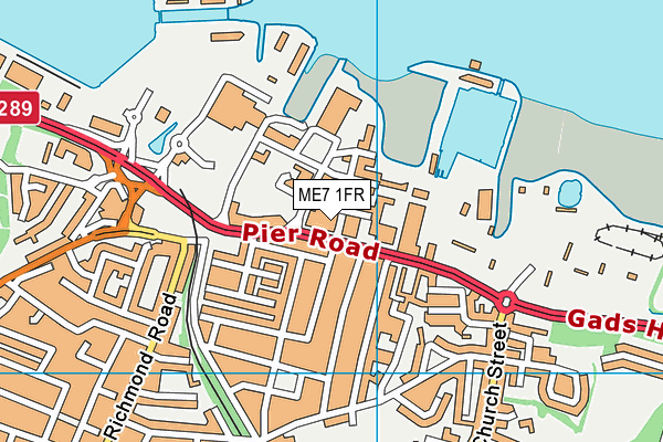 ME7 1FR map - OS VectorMap District (Ordnance Survey) ME7 1FR map - OS VectorMap District (Ordnance Survey)