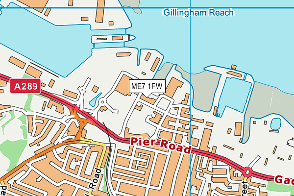 ME7 1FW map - OS VectorMap District (Ordnance Survey) ME7 1FW map - OS VectorMap District (Ordnance Survey)