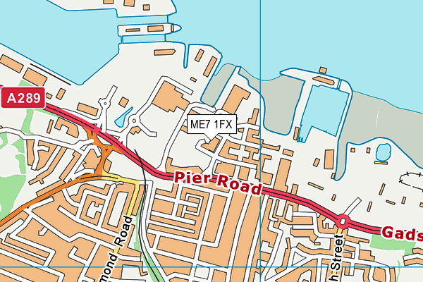 ME7 1FX map - OS VectorMap District (Ordnance Survey)