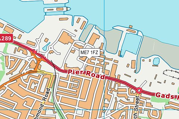 ME7 1FZ map - OS VectorMap District (Ordnance Survey) ME7 1FZ map - OS VectorMap District (Ordnance Survey)