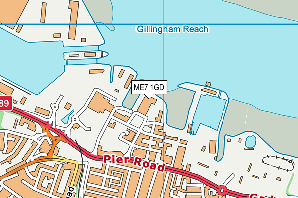 ME7 1GD map - OS VectorMap District (Ordnance Survey) ME7 1GD map - OS VectorMap District (Ordnance Survey)