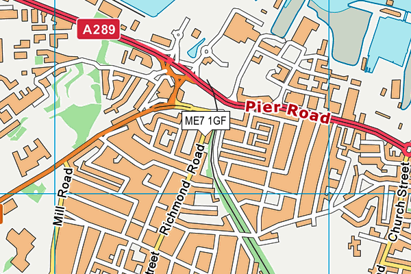 ME7 1GF map - OS VectorMap District (Ordnance Survey) ME7 1GF map - OS VectorMap District (Ordnance Survey)