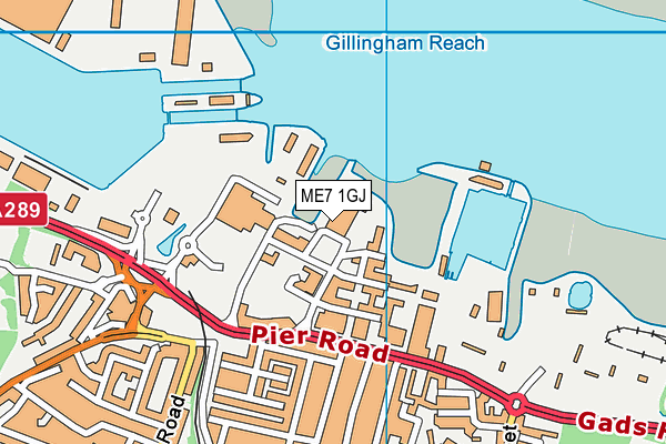 ME7 1GJ map - OS VectorMap District (Ordnance Survey) ME7 1GJ map - OS VectorMap District (Ordnance Survey)