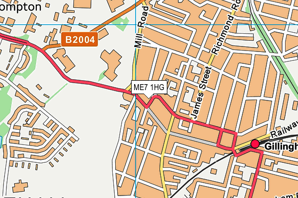 ME7 1HG map - OS VectorMap District (Ordnance Survey) ME7 1HG map - OS VectorMap District (Ordnance Survey)