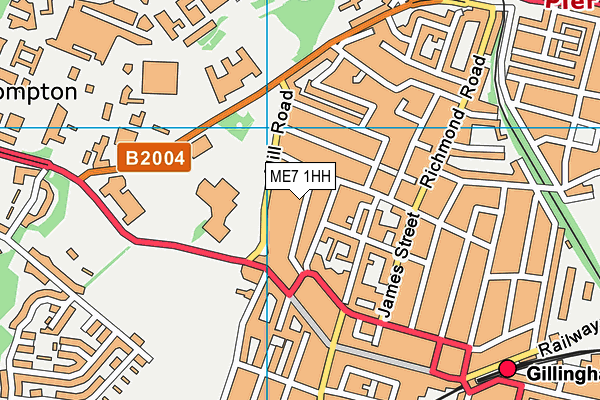 ME7 1HH map - OS VectorMap District (Ordnance Survey) ME7 1HH map - OS VectorMap District (Ordnance Survey)