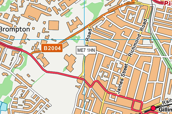 ME7 1HN map - OS VectorMap District (Ordnance Survey)