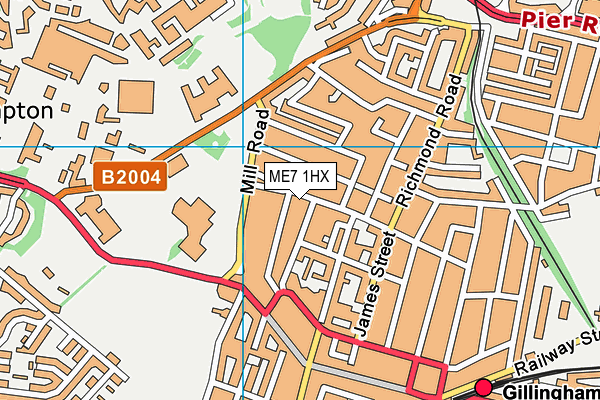 ME7 1HX map - OS VectorMap District (Ordnance Survey) ME7 1HX map - OS VectorMap District (Ordnance Survey)