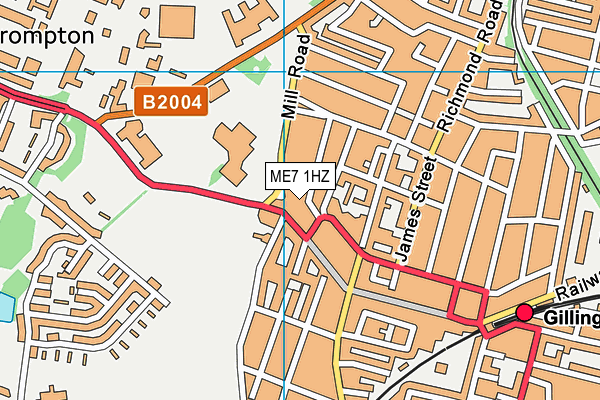 ME7 1HZ map - OS VectorMap District (Ordnance Survey) ME7 1HZ map - OS VectorMap District (Ordnance Survey)