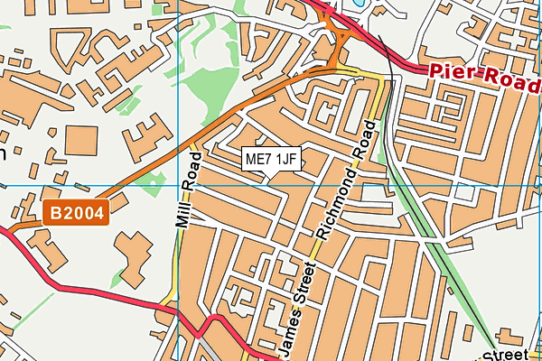 ME7 1JF map - OS VectorMap District (Ordnance Survey) ME7 1JF map - OS VectorMap District (Ordnance Survey)