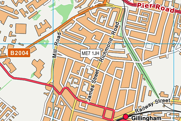 ME7 1JH map - OS VectorMap District (Ordnance Survey) ME7 1JH map - OS VectorMap District (Ordnance Survey)