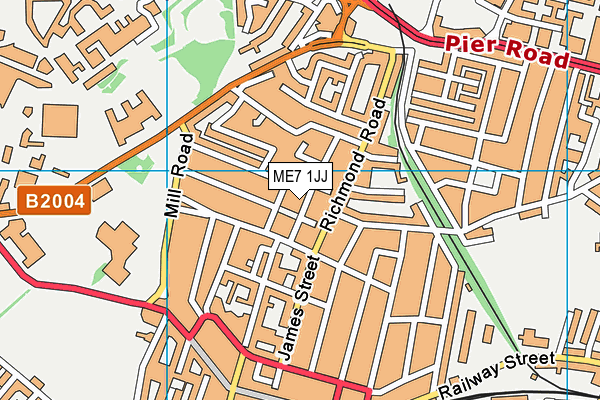 ME7 1JJ map - OS VectorMap District (Ordnance Survey) ME7 1JJ map - OS VectorMap District (Ordnance Survey)