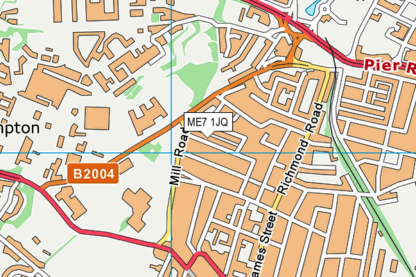 ME7 1JQ map - OS VectorMap District (Ordnance Survey) ME7 1JQ map - OS VectorMap District (Ordnance Survey)