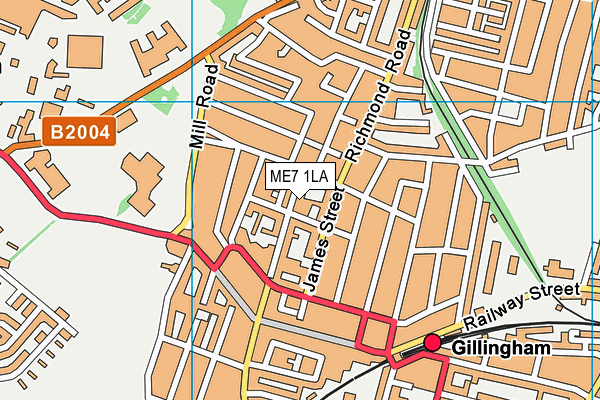 ME7 1LA map - OS VectorMap District (Ordnance Survey) ME7 1LA map - OS VectorMap District (Ordnance Survey)